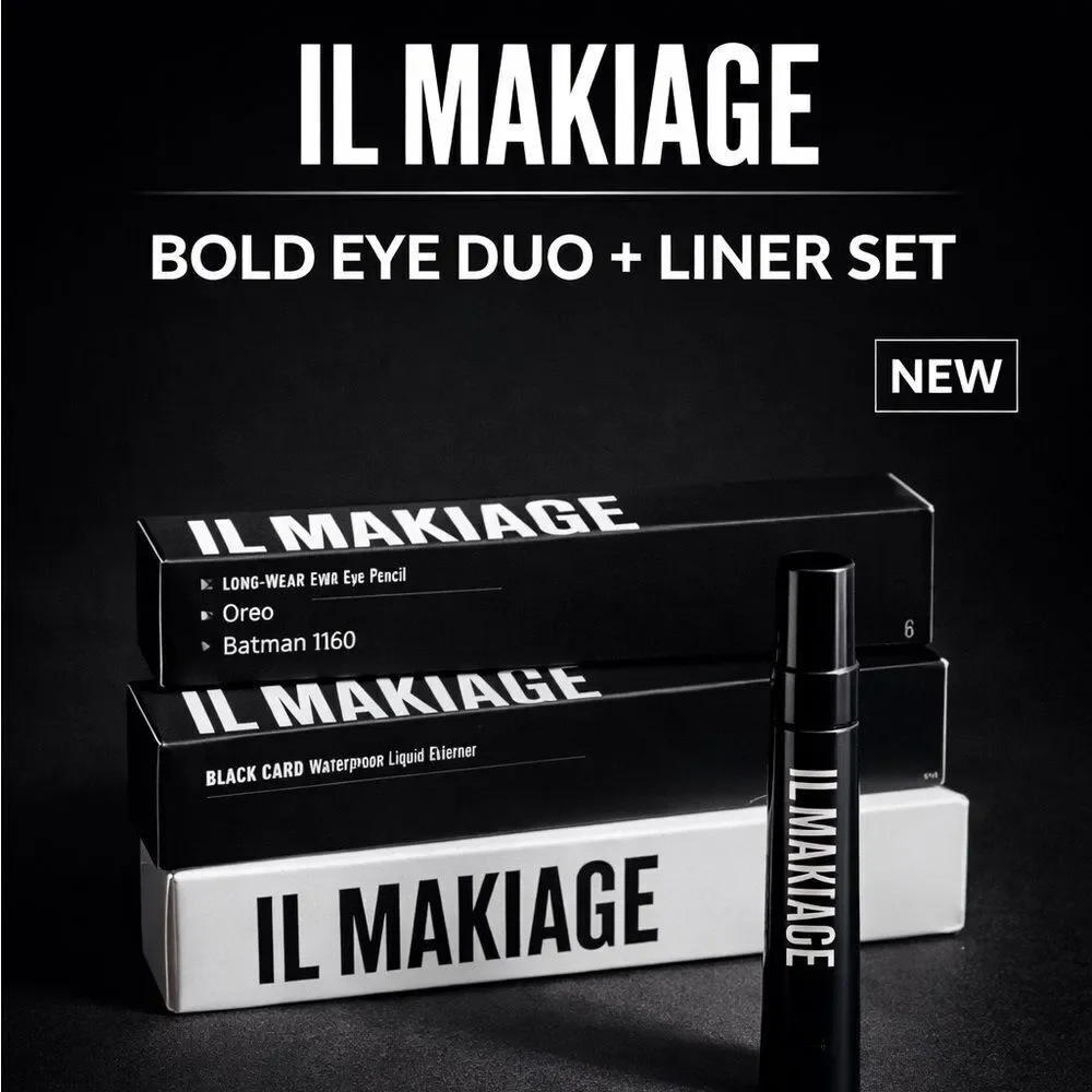 IL MAKIAGE Black Card Eye Pencil and Liner Set